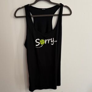 Black Sleeveless Women's Top